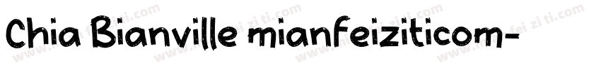 Chia Bianville mianfeiziticom字体转换
